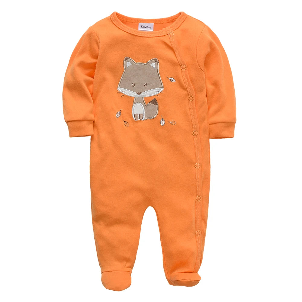 1/3 Pcs Baby Boys Rompers Cartoon Print Overalls Cotton Infant Clothing Kids Jumpsuit Newborn Pajimas 0-3 Months